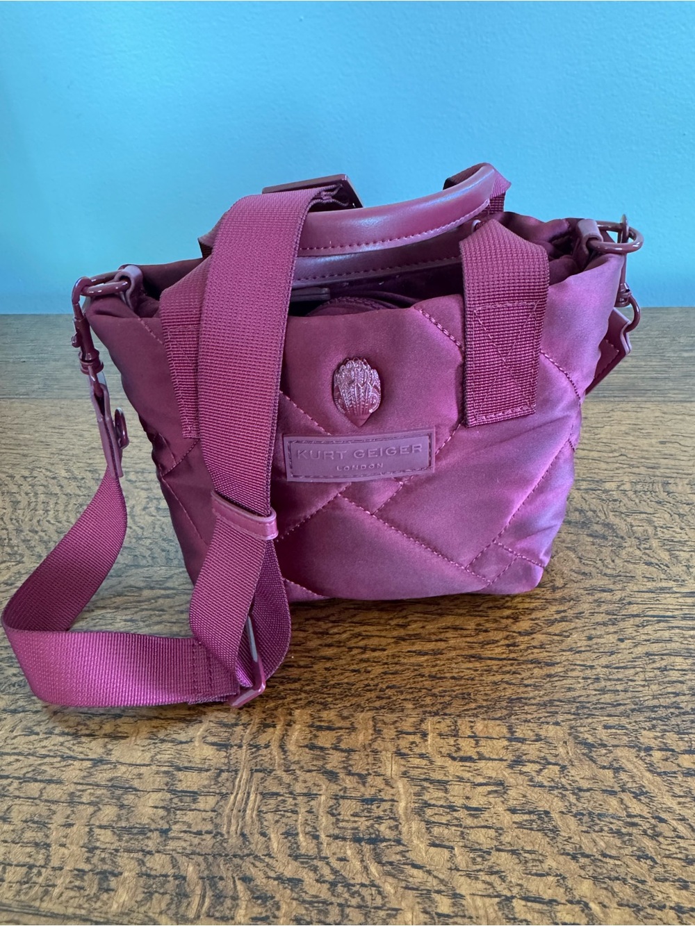 Kurt Geiger London XS Recycled Quilted Shopper Tote/Crossbody EUC